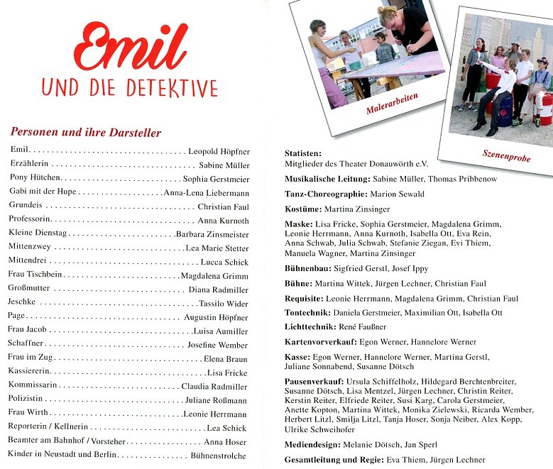Emil und die Detektive Mitwirkende